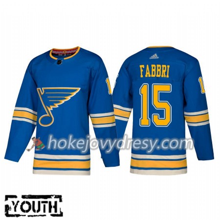 Dětské Hokejový Dres St. Louis Blues Robby Fabbri 15 Alternate 2018-2019 Adidas Authentic